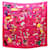 Hermès Écharpe Hermes Carré 90 Les Confessions Rose Multicolore  ref.2044344