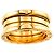 Bulgari Anello Bvlgari B-Zero1 3-Bande in Oro Giallo - vista 5