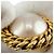 Orecchini a clip dorati Chanel con perle finte D'oro - vista 12
