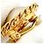 Orecchini a clip dorati Chanel con perle finte D'oro - vista 17