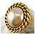 Orecchini a clip dorati Chanel con perle finte D'oro - vista 3