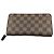 Louis Vuitton Langer Geldbeutel aus Damier-Canvas Braun Damier ebene - Ansicht 2