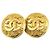 Boucles d'oreilles clip en or Chanel Doré