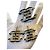 Set di spilla e orecchini Chanel 05A in resina, perle, smalto, CC, righe nere e bianche, grande dimensione Nero Bianco - vista 3