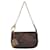 Louis Vuitton Mini Pochette Accessoires Brown Cloth  ref.2045558