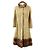Autre Marque Langer persischer Lammfellmantel Braun Beige Sand