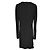 Schwarzes drapiertes Kleid mit Just Cavalli-Tagdetail - Ansicht 4