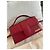 Borsa Jacquemus Le Grand Bambino in Pelle Rosso Scuro Bordò - vista 8