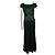 Vera Wang Dunkelgrünes Abendkleid aus floraler Spitze