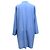 Abito camicia midi oversize di Hermès in lana blu Blu chiaro - vista 3