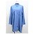 Abito camicia midi oversize di Hermès in lana blu Blu chiaro - vista 6