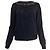 Cardigan con bottone sicuro Saint Laurent in lana nera Nero