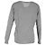 Camiseta de manga larga con cuello redondo Alexander Wang en algodón gris - vista 3