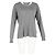 Camiseta de manga larga con cuello redondo Alexander Wang en algodón gris - vista 4