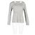 Camiseta de manga larga con cuello redondo Alexander Wang en algodón gris - vista 4