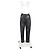 Pantalones tapered de cuero negro con cinturón acentuado de Alberta Ferretti - vista 4