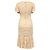 Vestido midi de encaje floral Dolce & Gabbana en algodón crema Blanco Crudo - vista 5