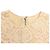 Vestido midi de encaje floral Dolce & Gabbana en algodón crema Blanco Crudo - vista 9
