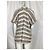 Poncho a righe con frange Maje Vona in cotone multicolore - vista 10