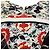 Abito stampato al ginocchio di Mary Katrantzou in seta multicolore - vista 5