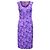 Michael Kors Kleid mit floralem Druck aus lila Rayon