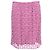 Minifalda de encaje guipur rosa de lana con logo 4G de Givenchy Castaño