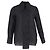 Camisa de placket largo em jacquard Ganni em poliéster preto