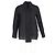 Camisa de placket largo em jacquard Ganni em poliéster preto - vista 4