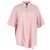 Camicia a maniche corte a righe verticali Ralph Lauren in cotone rosa
