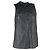 Autre Marque Top sin mangas de cuero negro con espalda transparente y botones de Dion Lee