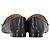 Mocassins conversíveis em couro preto Coach Helena Sheared - vista 5