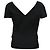 Blouse découpée Michael Kors en laine noire - vue 3