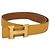 Hermès Cinturón de cuero HERMES Constance 31,5"" Amarillo Auth 111952