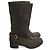 Botas PRADA T.EU 35.5 de ante Castaño