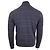 Gestreifter Zip-Pullover von Boss by Hugo Boss aus navyblauer Baumwolle Marineblau - Ansicht 2