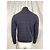 Gestreifter Zip-Pullover von Boss by Hugo Boss aus navyblauer Baumwolle Marineblau - Ansicht 8