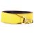 Fendi Vitello Dolce Cinturino Bi-Color in Pelle Gialla Giallo