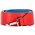 Fendi Vitello Dolce Cinturino Bicolore in Pelle Rossa Rosso