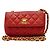 Timeless Borsa a tracolla mini classica senza tempo di Chanel Rosso