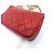 Timeless Borsa a tracolla mini classica senza tempo di Chanel Rosso - vista 13