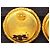 Orecchini a clip CC di Chanel 1993 Gold hardware - vista 3