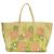 Borsa Tote Fendi in beige, rosa e verde - vista 3