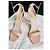 Saint Laurent Sandalo stiletto in pelle verniciata 'Jane' Beige - vista 10