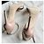Saint Laurent Sandalo stiletto in pelle verniciata 'Jane' Beige - vista 12