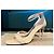 Saint Laurent Sandalo stiletto in pelle verniciata 'Jane' Beige - vista 4