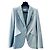 Alexander Mcqueen Crepe-Blazer in Hellblau