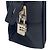 Borsa Boston in nylon nero con logo Prada - vista 6