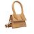 Jacquemus Le Chiquito Micro Borsa in Pelle Caramel Caramello