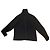 Camicia Blusa Chanel Blu Navy in Crepe con Profilo in Tweed