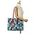 Borsa tote On the Go GM in denim Monogram Louis Vuitton Rosso Blu - vista 11